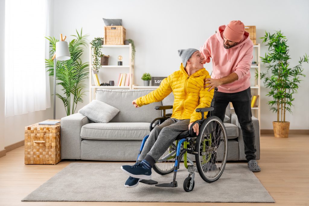 Disabled man