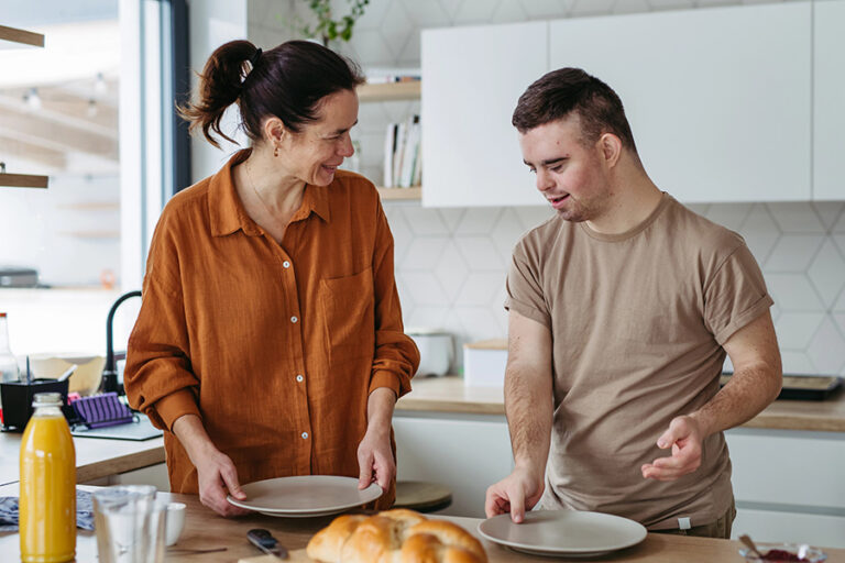 SIL Vacancies Brisbane - Supported Independent Living participant building daily life skills